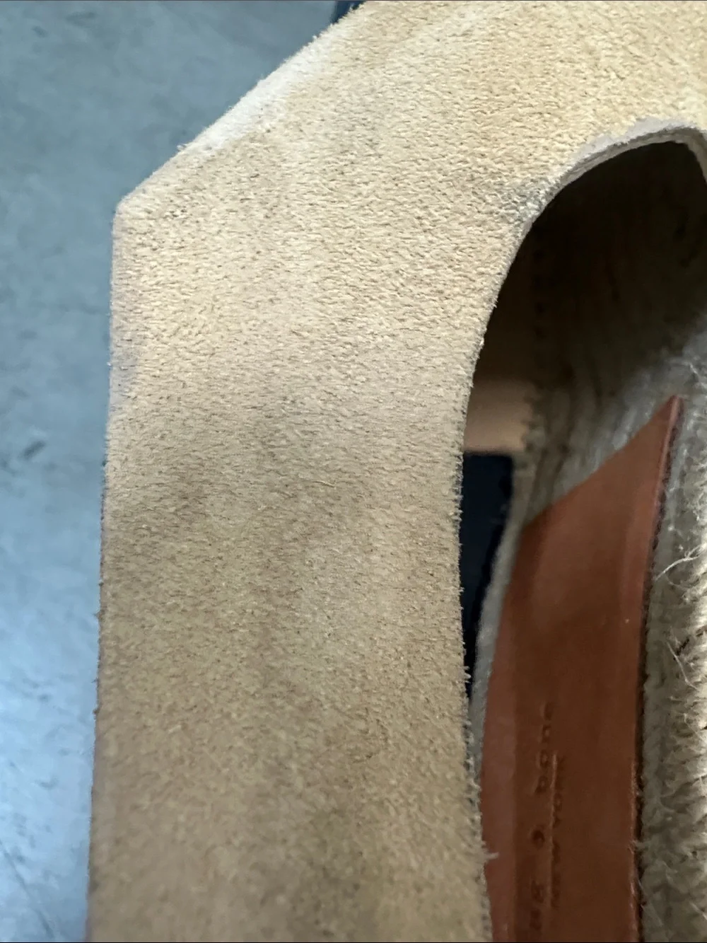 Dune Suede Espadrille Wedge Sandals - Tan